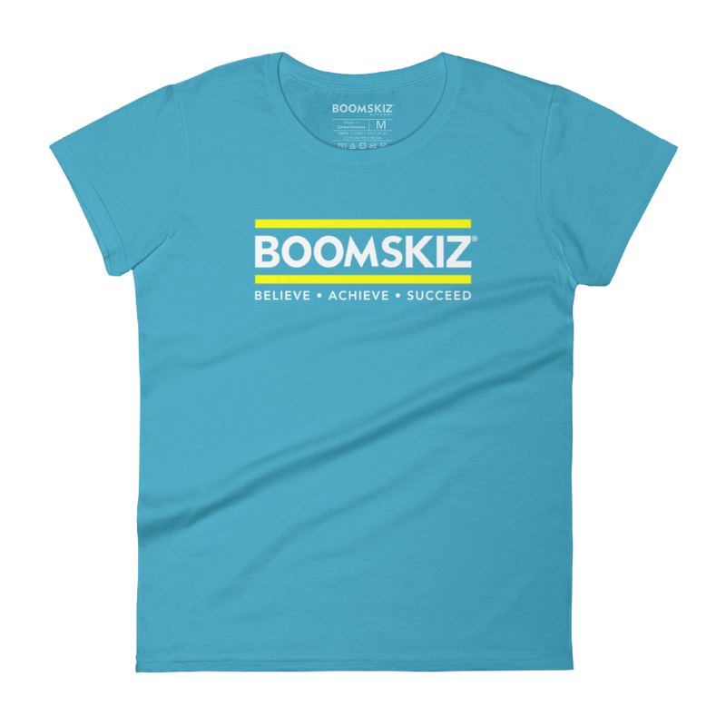 BOOMSKIZ® Foundation Womens T-Shirt - Caribbean Blue #boomskiz