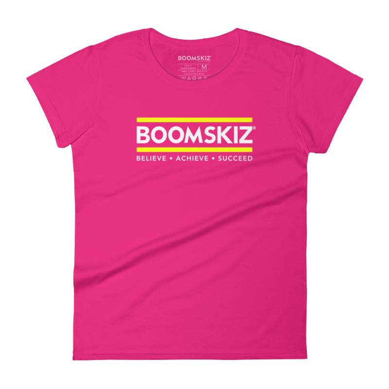 BOOMSKIZ® Foundation Womens T-Shirt - Hot Pink #boomskiz