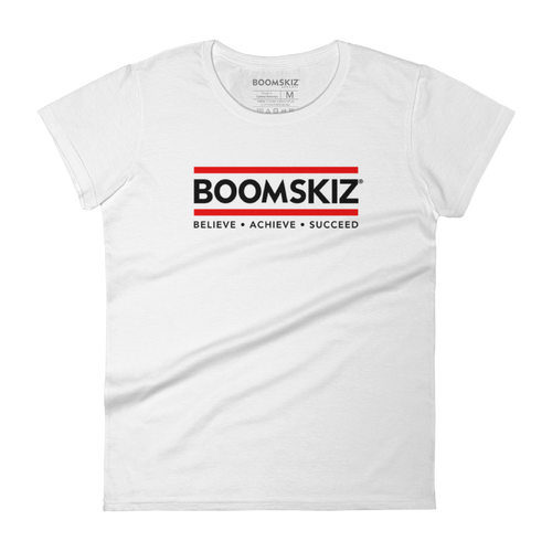 BOOMSKIZ® Foundation Womens T-Shirt - White #boomskiz