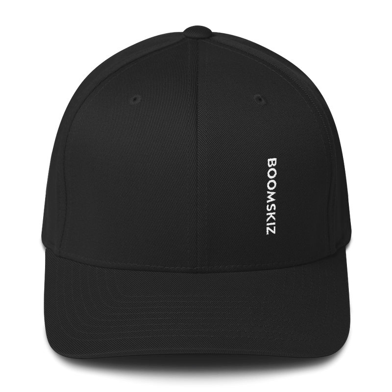 BOOMSKIZ® Sideways Fitted Hat - Black #boomskiz #boomskizhats