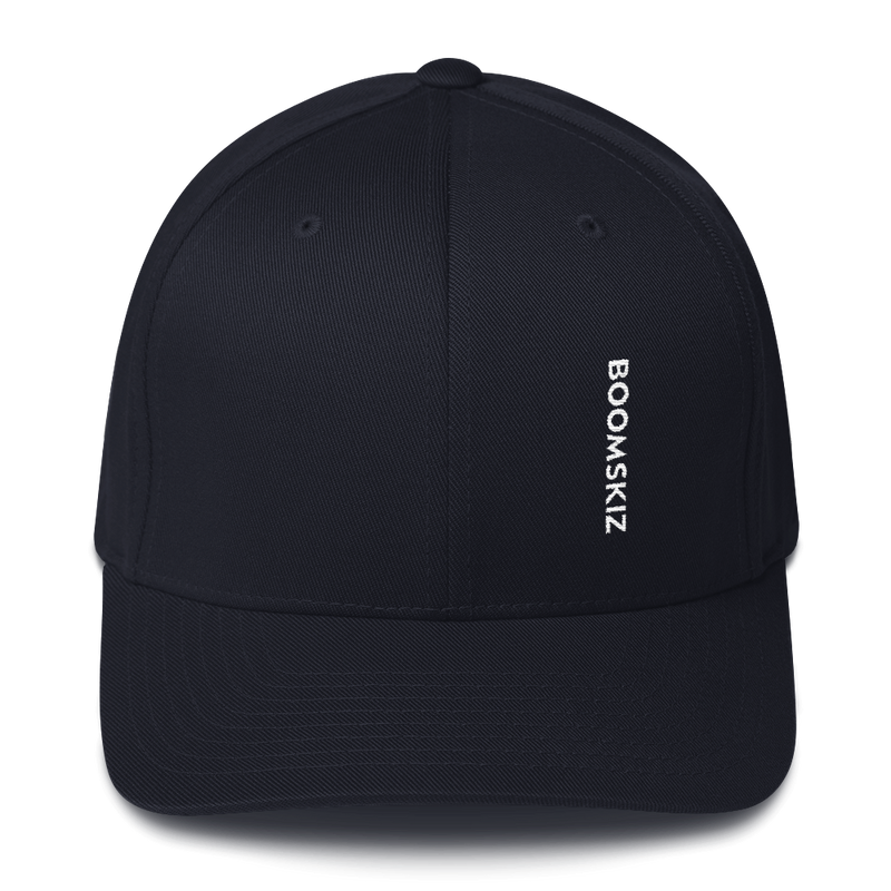 BOOMSKIZ® Sideways Fitted Hat - Dark Navy #boomskiz #boomskizhats