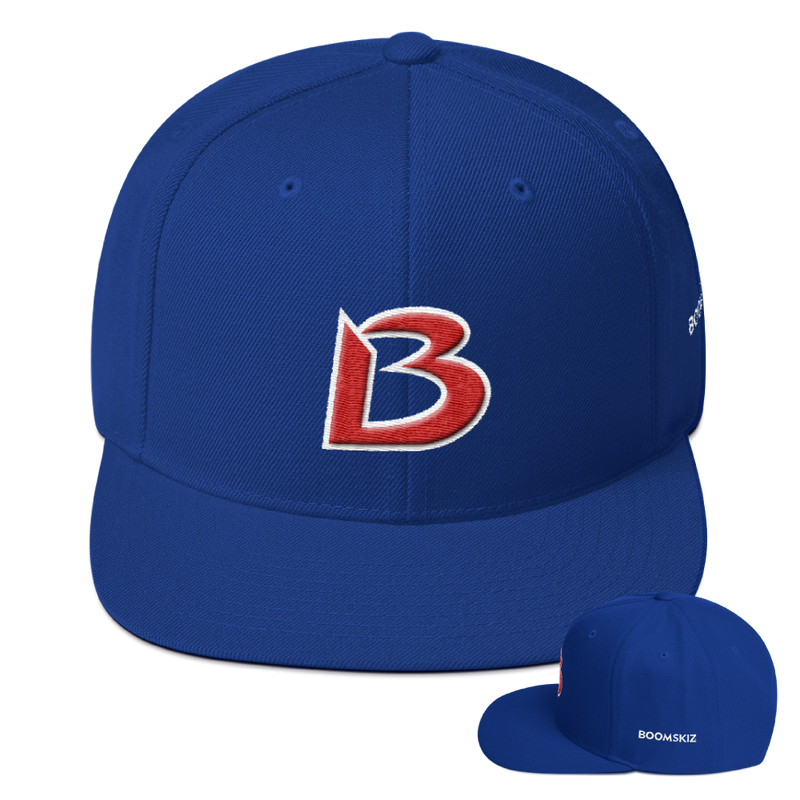 BOOMSKIZ® Signature B Snapback Hats - Royal Blue #boomskiz #boomskizhats