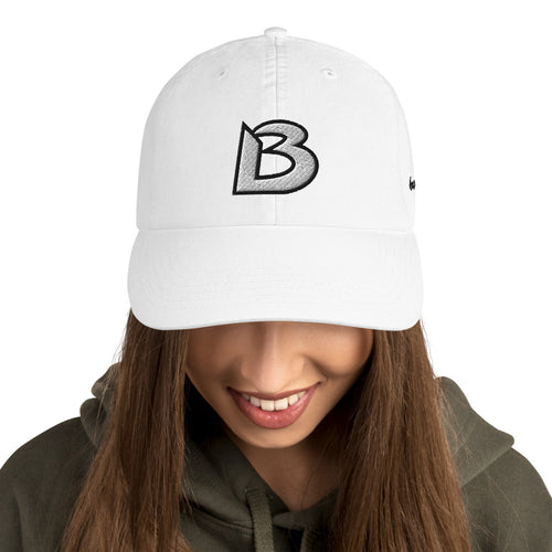 BOOMSKIZ® Signature B Champion Dad Hat - White