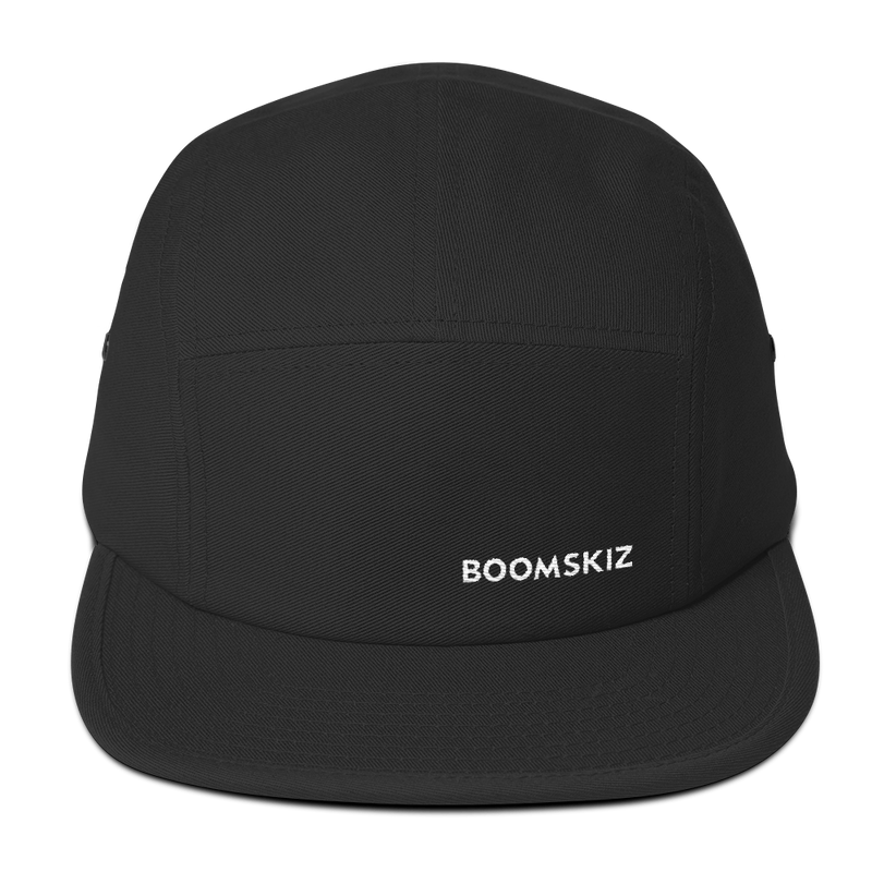 BOOMSKIZ® on the DL 5-Panel Camper Hat - Black #boomskiz #boomskizhats
