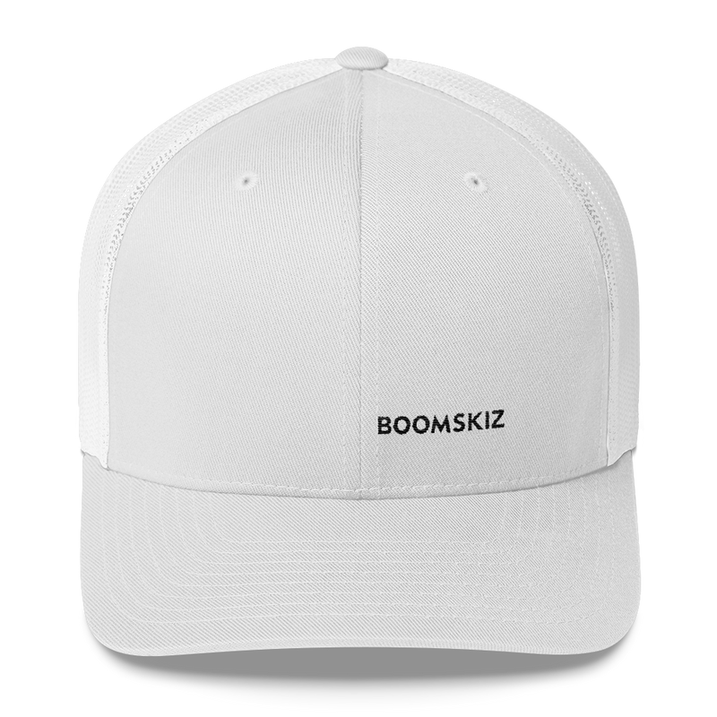 BOOMSKIZ® on the DL Retro Trucker Cap - White #boomskiz #boomskizhats