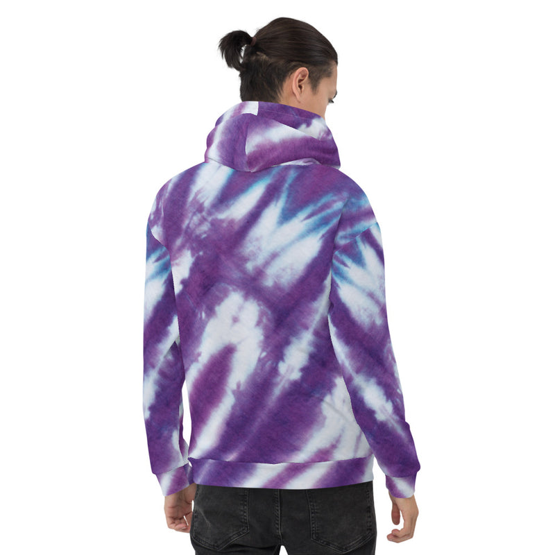 BOOMSKIZ® Purple Tie Dye Hoodie - Back View