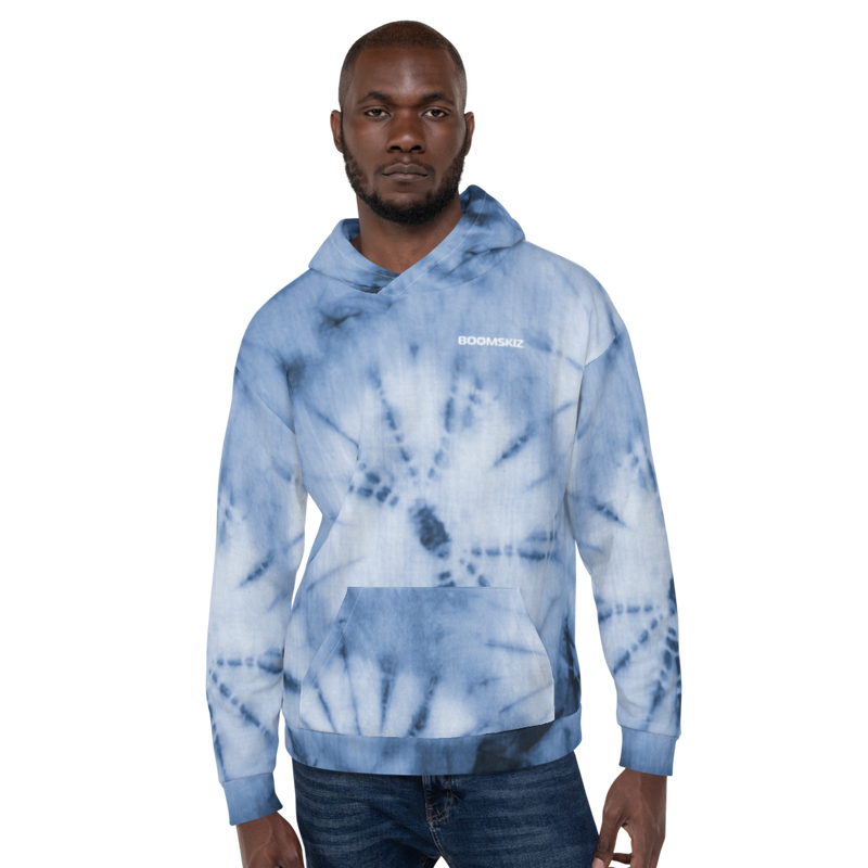 BOOMSKIZ Blue Tie Dye Hoodie BOOMSKIZ Apparel