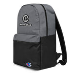 BOOMSKIZ® Script Logo Embroidered Champion Backpack - Heather Grey