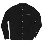 BOOMSKIZ® Script Embroidered Champion Bomber Jacket - Black