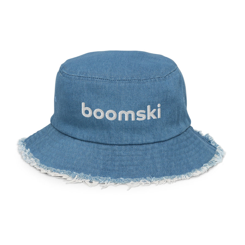 boomski™ Distressed Denim Bucket Hats