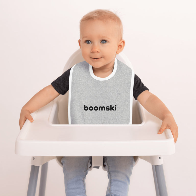 boomski™ Embroidered Baby Bib