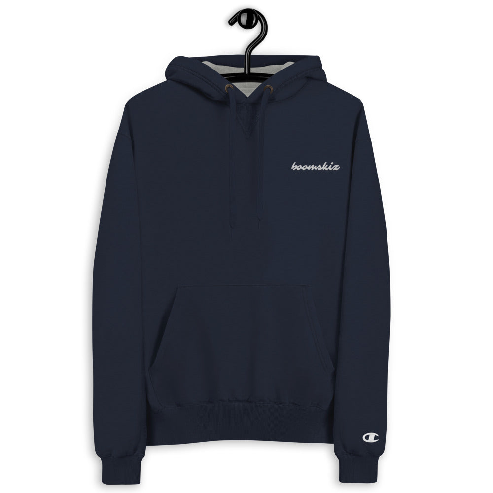 BOOMSKIZ Script Embroidered Champion Hoodie Navy