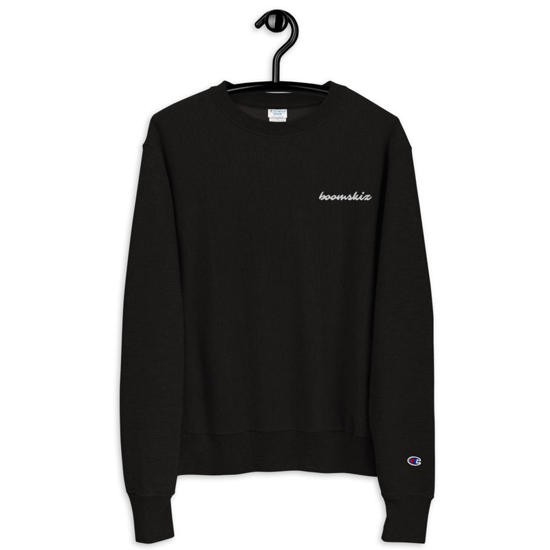 BOOMSKIZ® Script Embroidered Champion Sweatshirt - Black