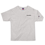 BOOMSKIZ® Script Embroidered Champion T-Shirt - Heather Grey
