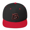 BOOMSKIZ® Signature B Snapback Hat - Black/ Red