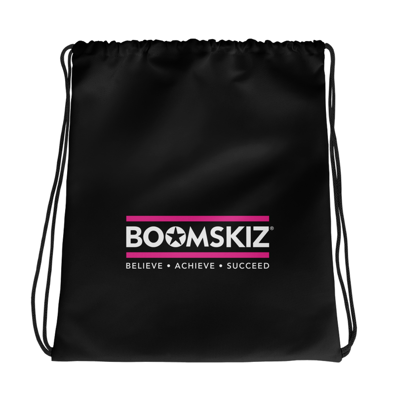BOOMSKIZ® Foundation Drawstring Bag Black/ Pink