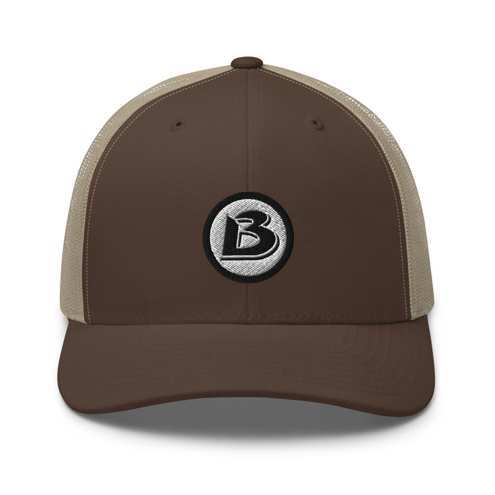 Cap Trucker B Khaki Retro - BOOMSKIZ® Apparel Logo – BOOMSKIZ® Brown/