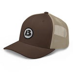 BOOMSKIZ® B Logo Retro Trucker Cap - Brown/ Khaki