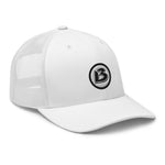 BOOMSKIZ® B Logo Retro Trucker Cap - White