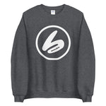 BOOMSKIZ® Oversized Logo Sweatshirt - Dark Grey Heather