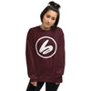 BOOMSKIZ® Oversized Logo Sweatshirt - Maroon