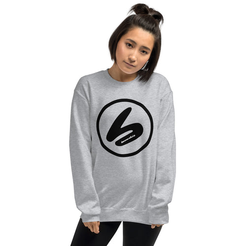BOOMSKIZ® Oversized Logo Sweatshirt - Athletic Heather