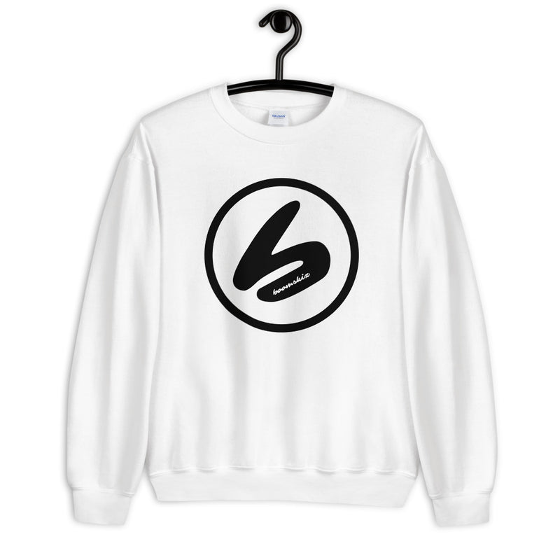BOOMSKIZ® Oversized Logo Sweatshirt - White