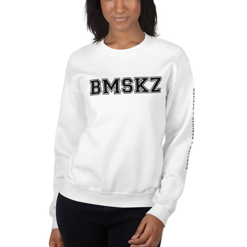 BMSKZ™ Collegiate Sweatshirt - White