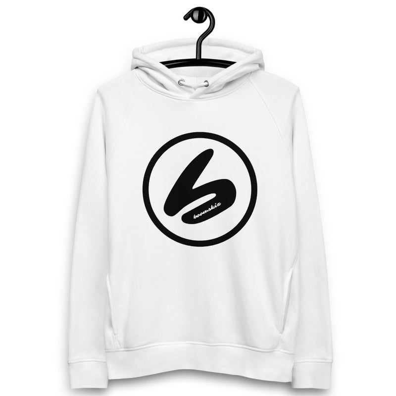 BOOMSKIZ® Oversized Logo Eco-Friendly Hoodie - White