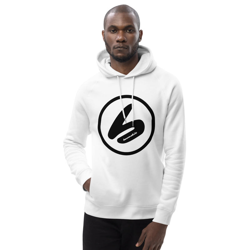 BOOMSKIZ® Oversized Logo Eco-Friendly Hoodie - White