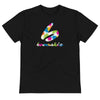 BOOMSKIZ® B Paint Splatter Sustainable T-Shirt - Black