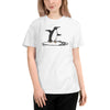BOOMSKIZ® Penguin Surfer Sustainable T-Shirt - White