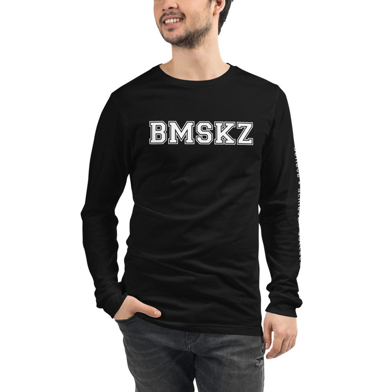 BMSKZ™ Collegiate Long Sleeve T-Shirts - Black