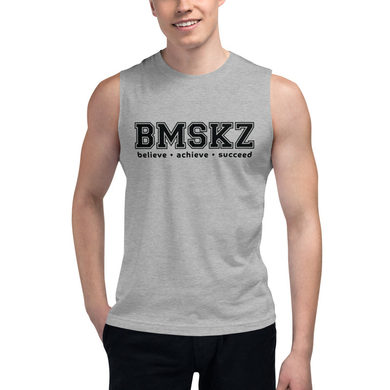 BMSKZ™ BAS Collegiate Muscle Shirt - Athletic Heather