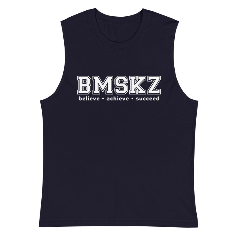 BMSKZ™ BAS Collegiate Muscle Shirt - Navy
