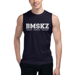 BMSKZ™ BAS Collegiate Muscle Shirt - Navy