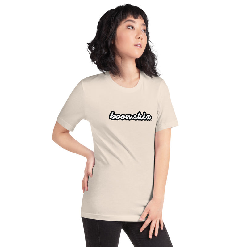 BOOMSKIZ® Large Script T-Shirt - Soft Cream
